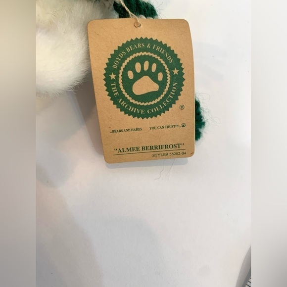 Boyds Bear Almee Berrifrost Ornament Plush Stuffed Animal 5.5" Style #56202 - Picture 5 of 6